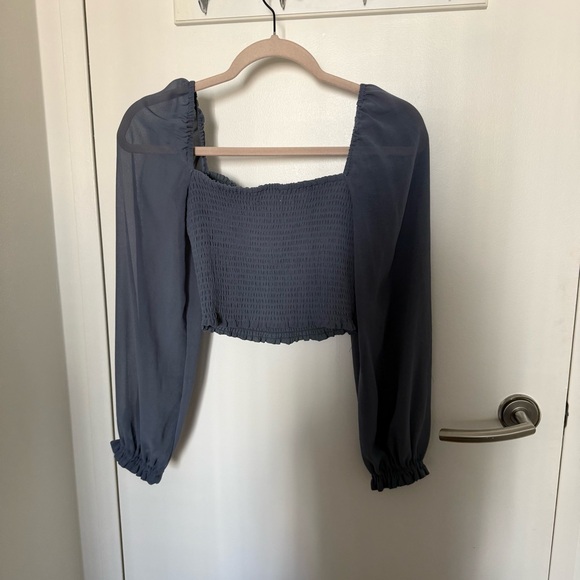 Wilfred Saga Blouse in Slab Blue - Picture 8 of 9